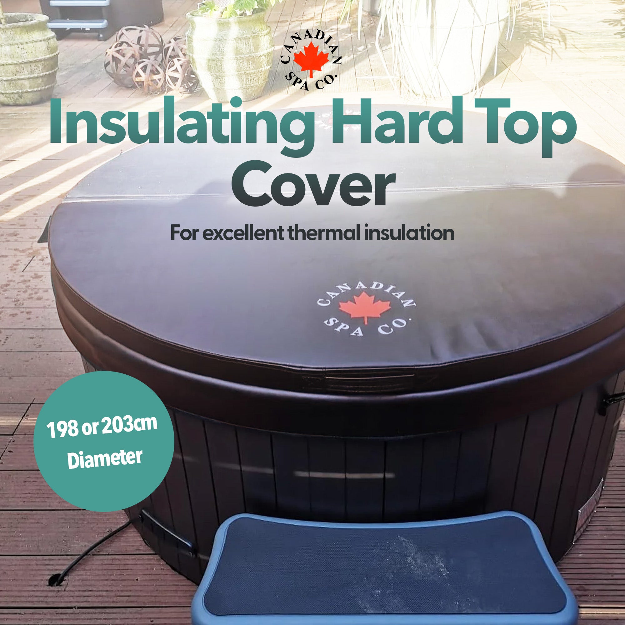 CANADIAN SPA CO. Isolatieafdekking PROLINE, 223 x 223 cm, grijs, 7,5 cm dik, rechthoekige zwembadafdekking, afdekking voor whirlpool CANADIAN SPA CO. Isolatieafdekking PROLINE, 223 x 223 cm, grijs, 7,5 cm dik, rechthoekige zwembadafdekking, afdekking voor whirlpool