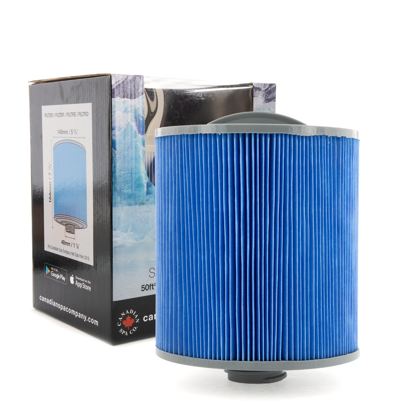 Glacier Antimicrobial 50 Sq Ft Filter with M-Pleat