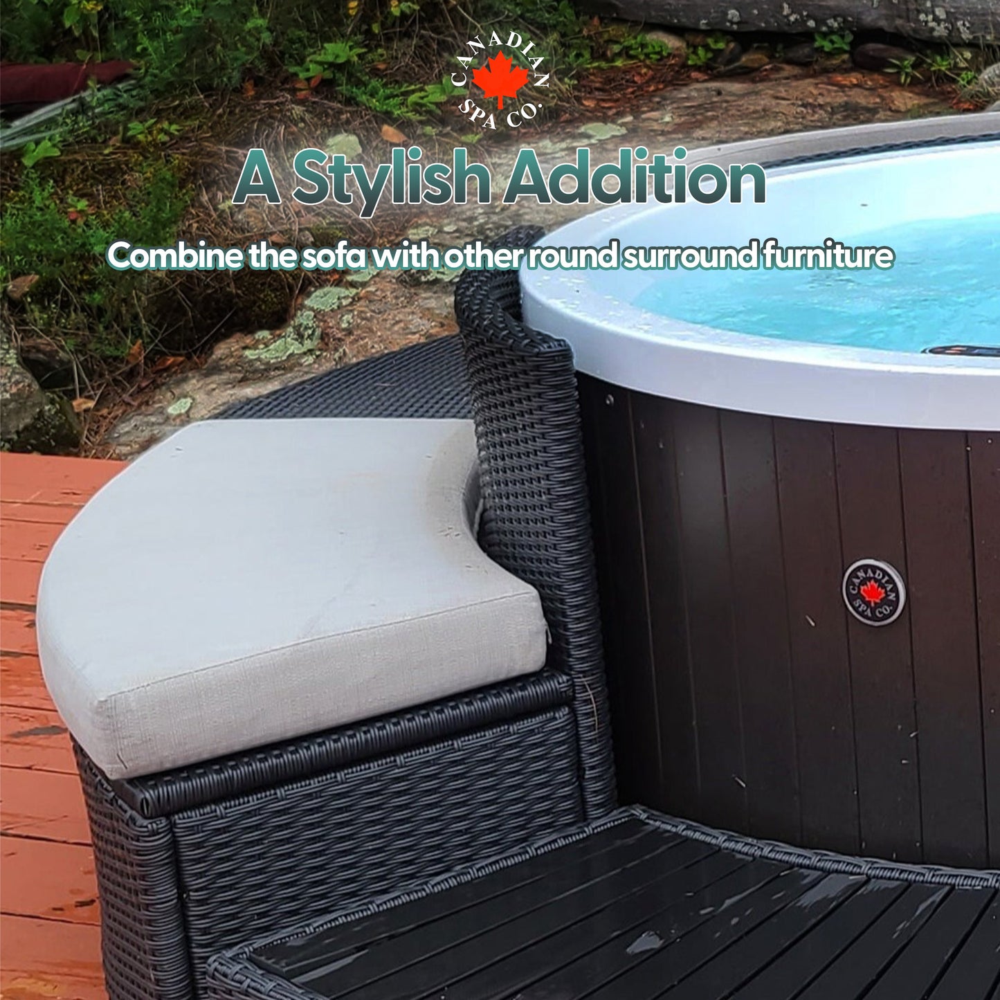 Love Seat - Round Spa Surround Furniture