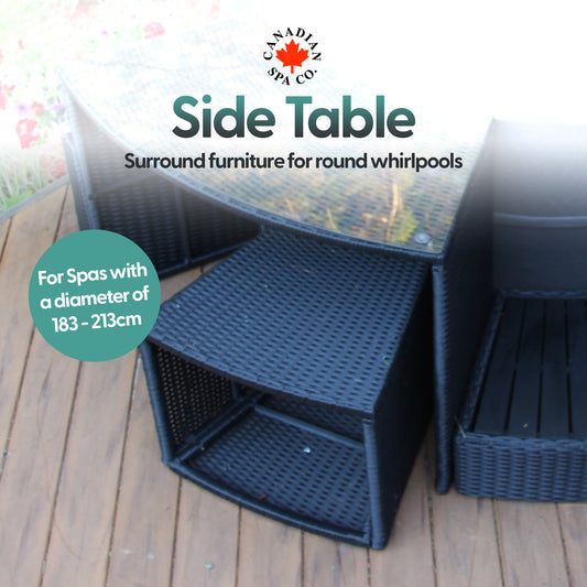 Side Table - Round Spa Surround Furniture