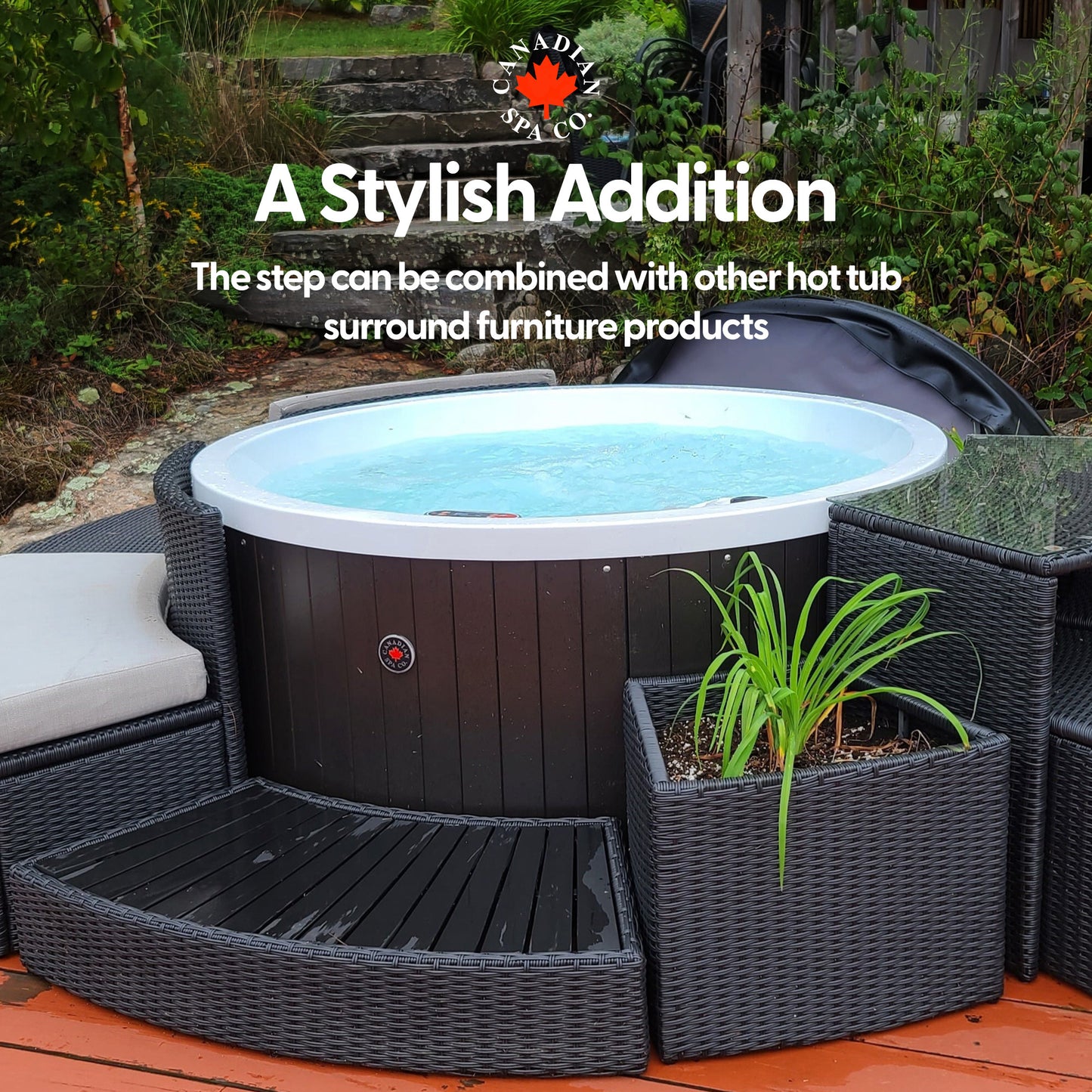 Step - Round Spa Surround Furniture