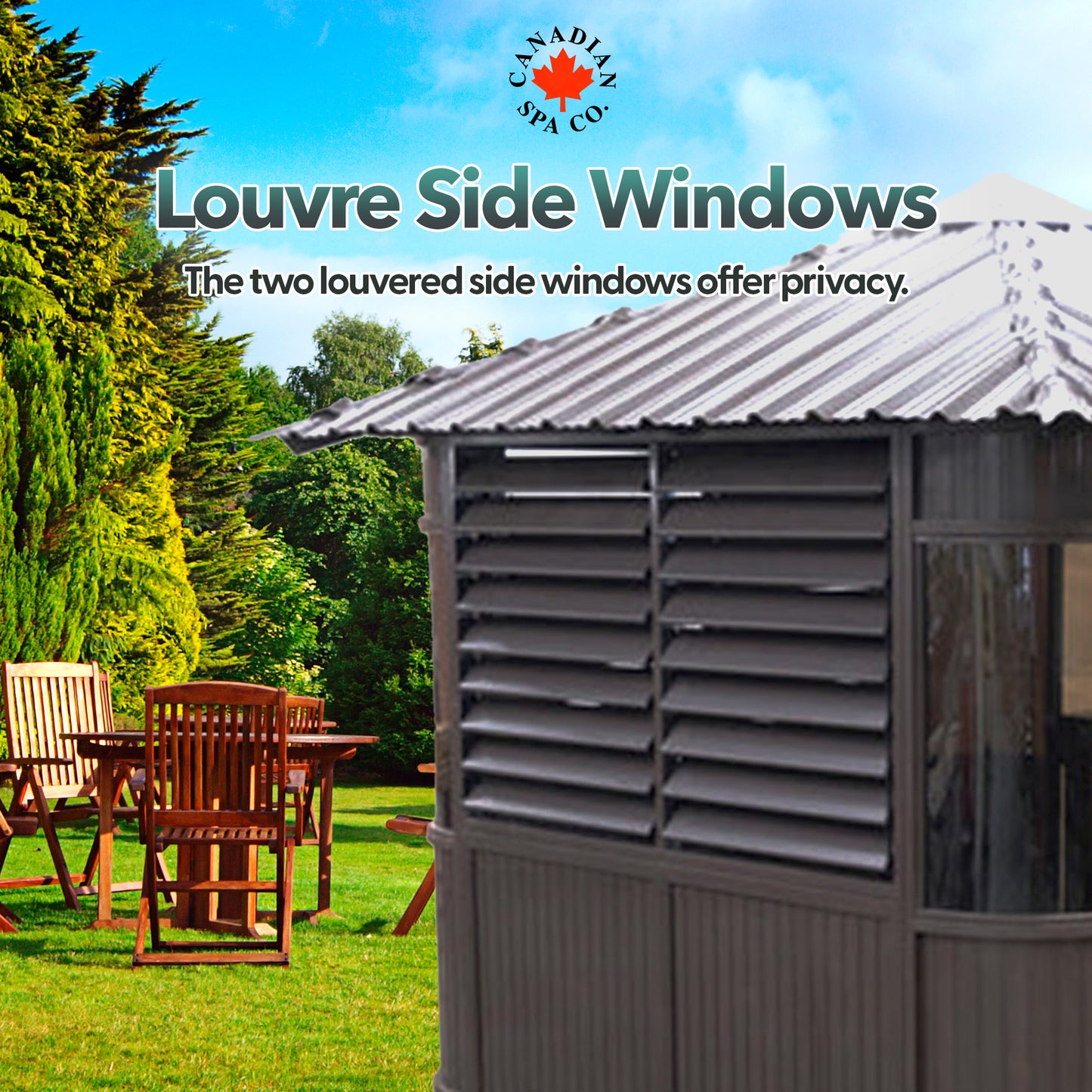 Fraser Gazebo 10ft x 10ft - Chocolate