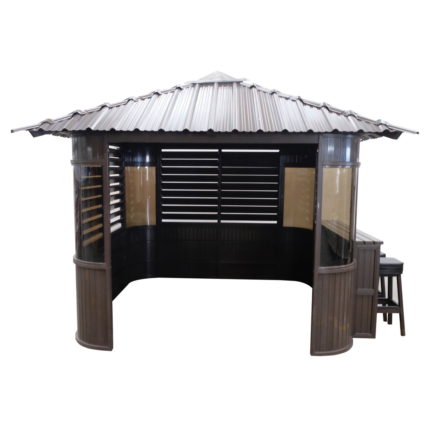 Fraser Gazebo 10ft x 10ft - Chocolate
