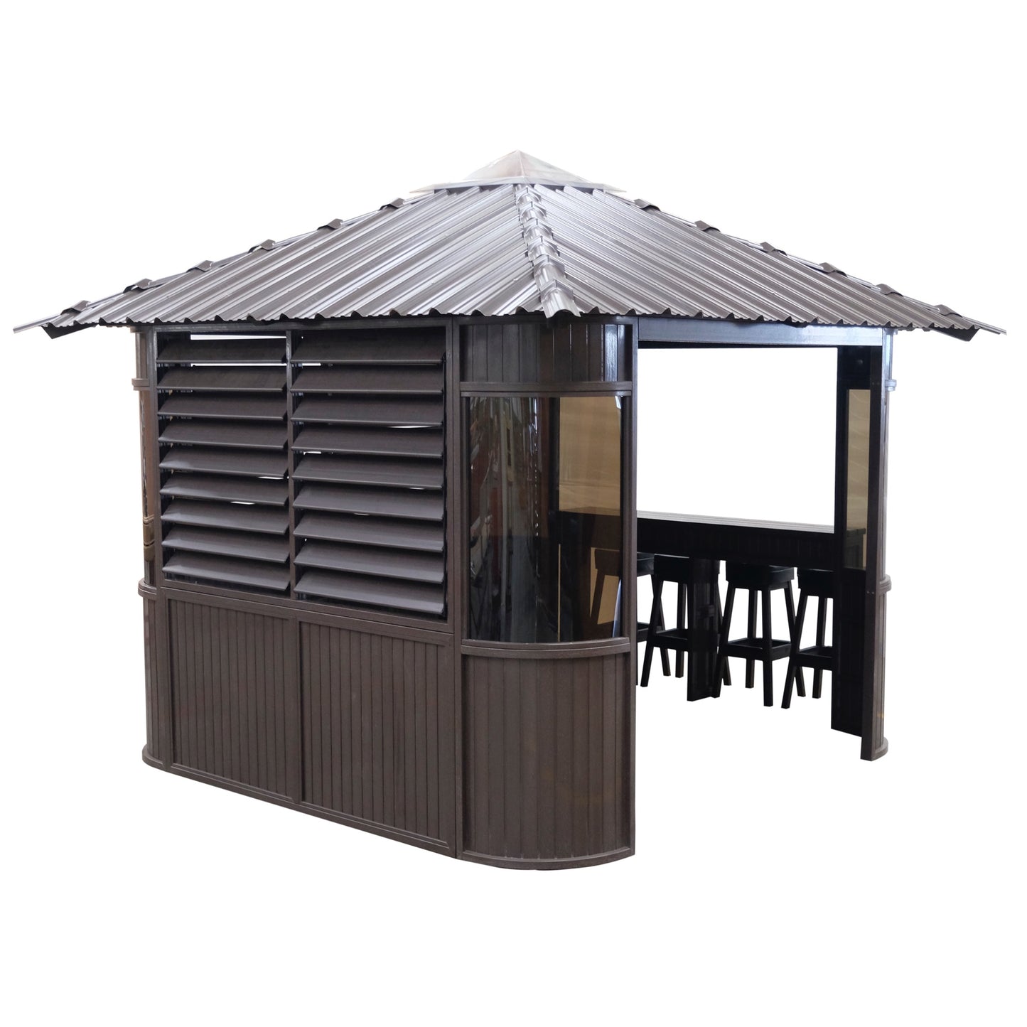 Fraser Gazebo 10ft x 10ft - Chocolate