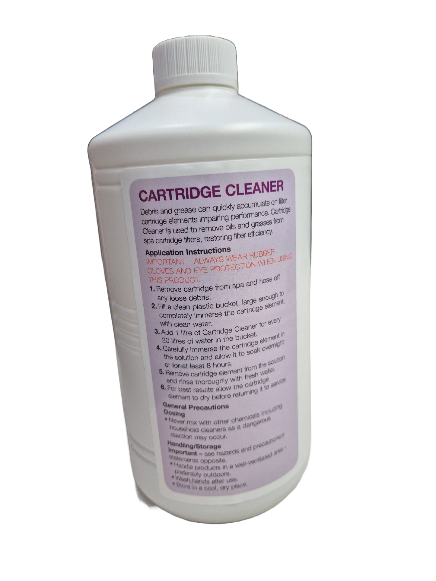 Hot Tub Filter Cleaner – 1 Litre