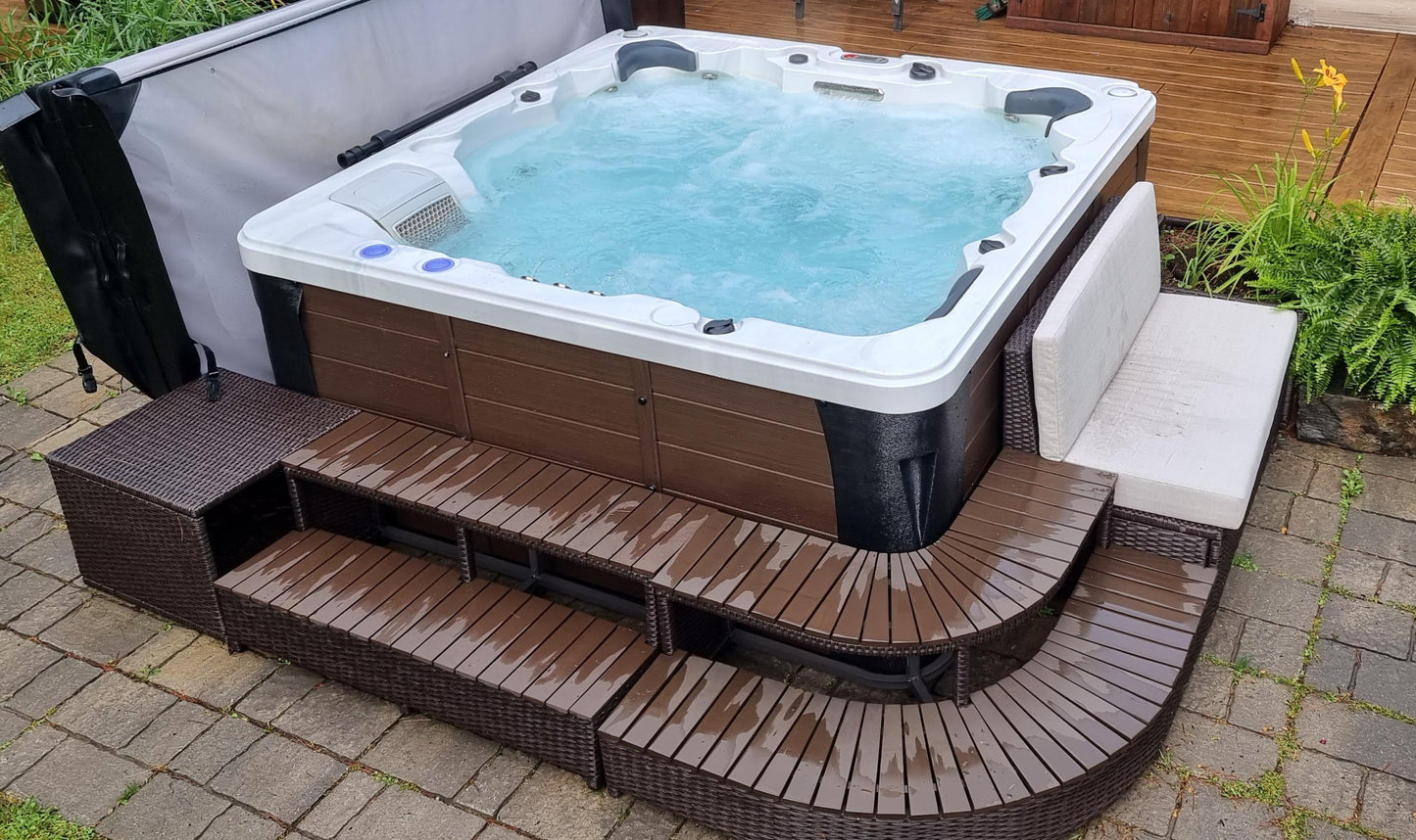 Erie AI Hot Tub | 6-Person 46-Jet
