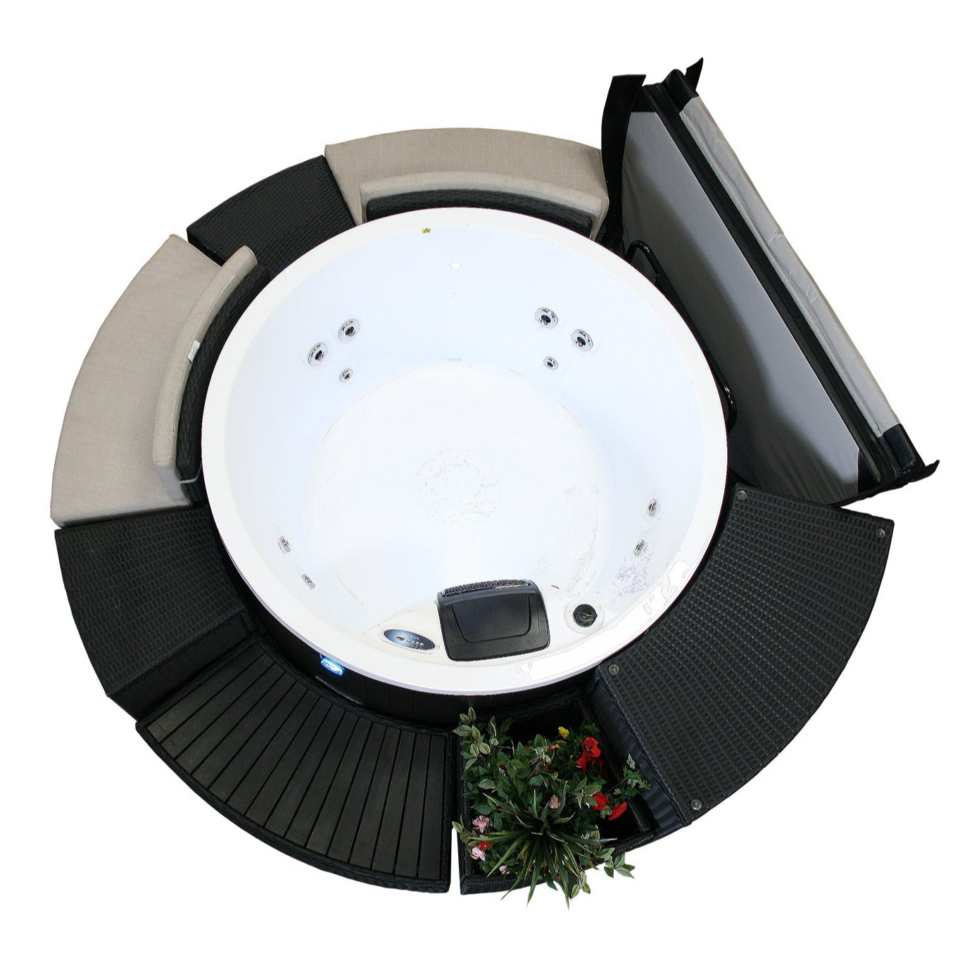 Canadian Spa Company_KA-10060_Foam Sided Portable Spa / Patio Spa Cover Lifter_ Fits underneath spa_Fits spas up to 233cm / 92” wide spas_Hot Tubs