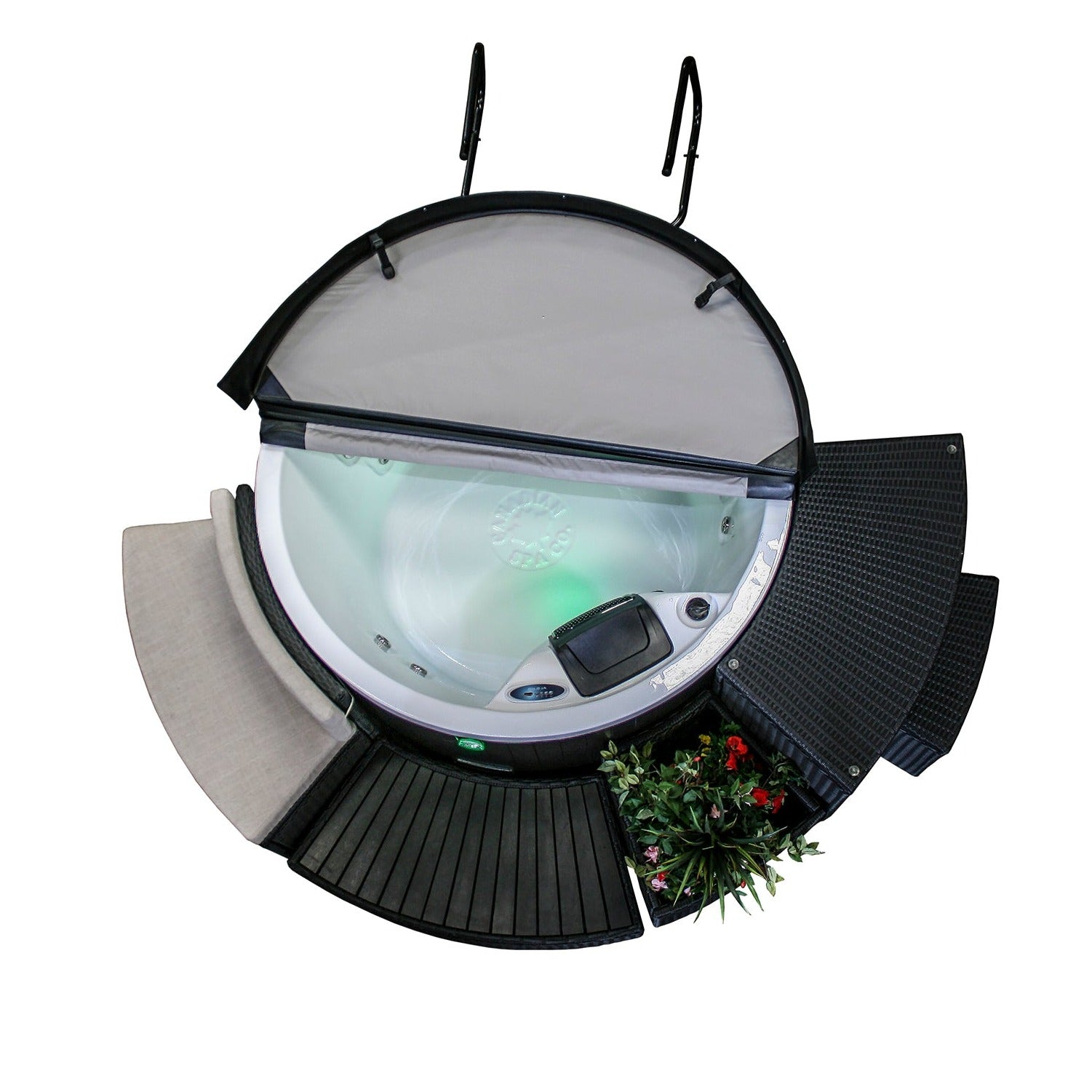 Canadian Spa Company_KA-10060_Foam Sided Portable Spa / Patio Spa Cover Lifter_ Fits underneath spa_Fits spas up to 233cm / 92” wide spas_Hot Tubs