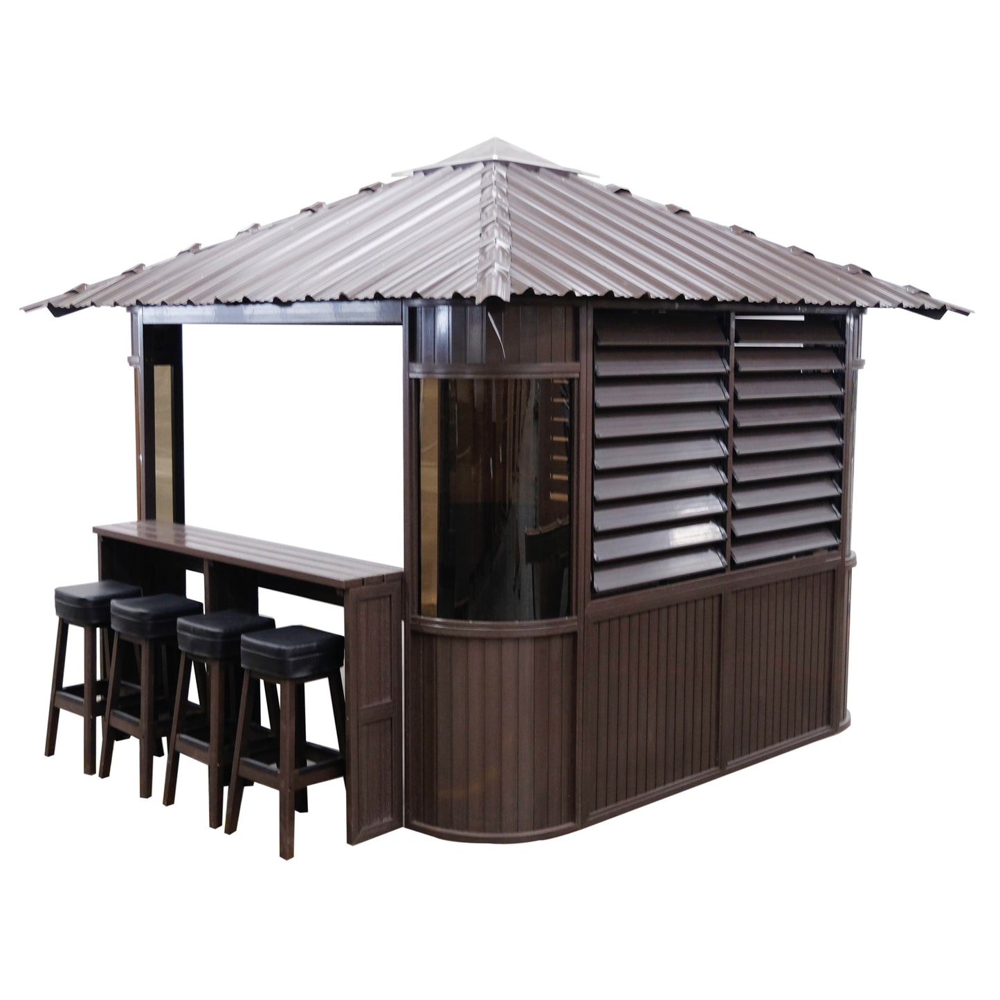 Fraser Gazebo 10ft x 10ft - Chocolate