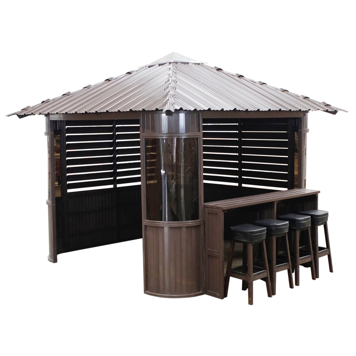 Fraser Gazebo 10ft x 10ft - Chocolate