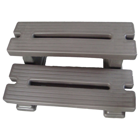 Spa Steps 2-Tier PVC - Brown