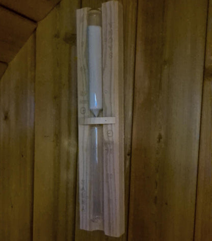 Oval Sauna - Hourglass 15 minute timer