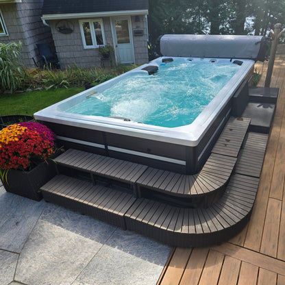 13ft Swim Spa 15HP-Jet, 3-Person - St Lawrence Sport 390 x 226 x H120 cm