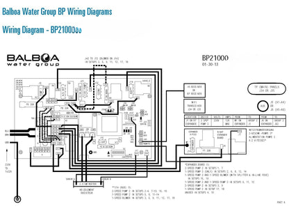 Balboa BP2100H Circuit Board P/N: 56750/59214 24133_H