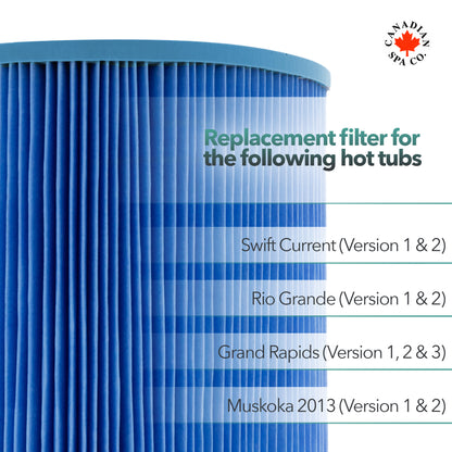 Portable Spa Filters 4 PK - Antimicrobial now with M-pleat
