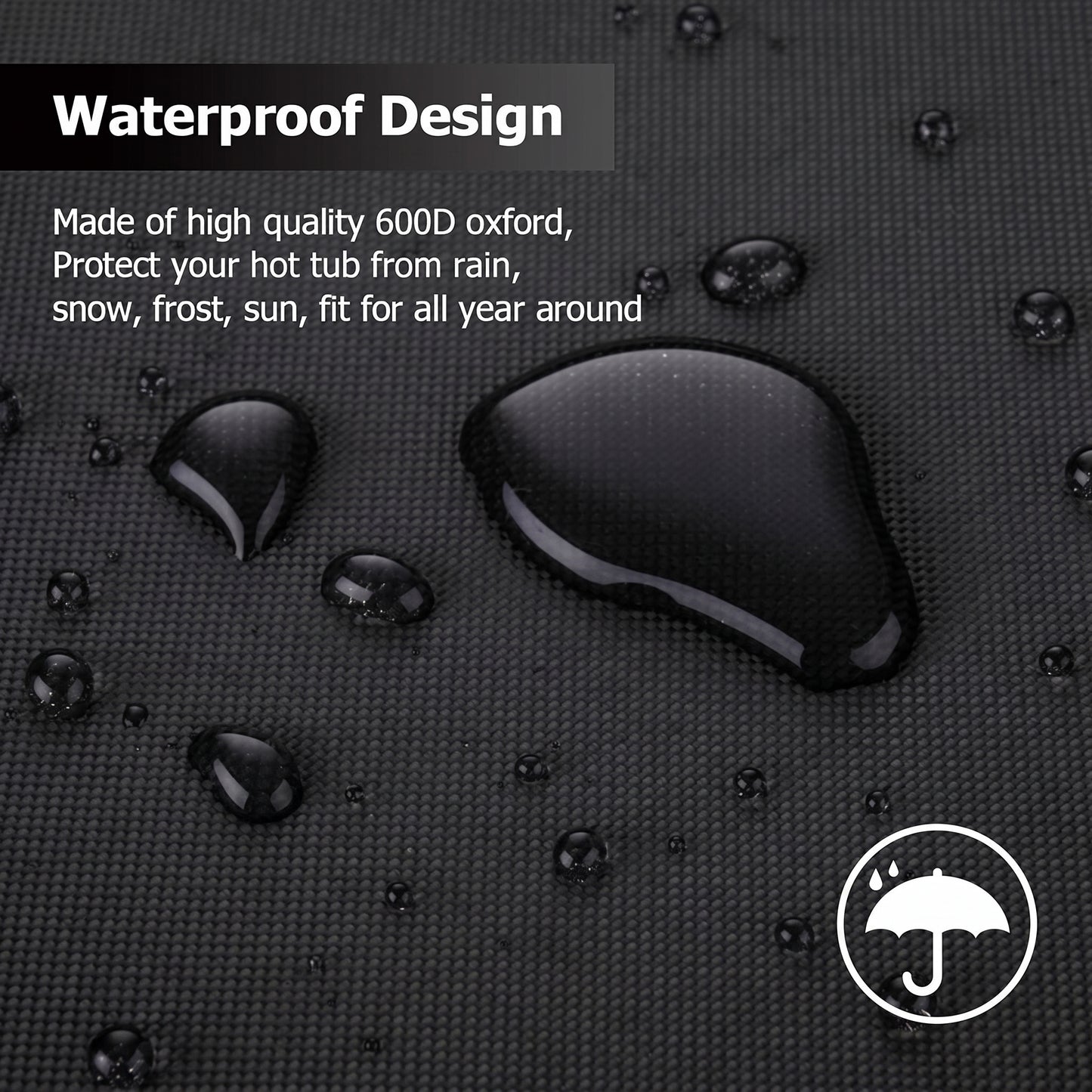 Proline ULTRA Hot Tub Cover - Oxford 600D BLACK