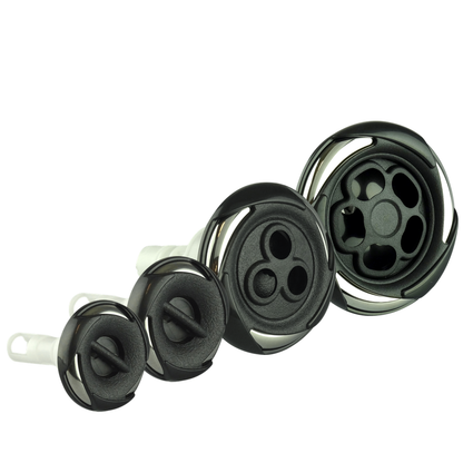 Hurricane Jets - Black/Chrome for Canadian Spa Company Hurricane Series Hot Tubs