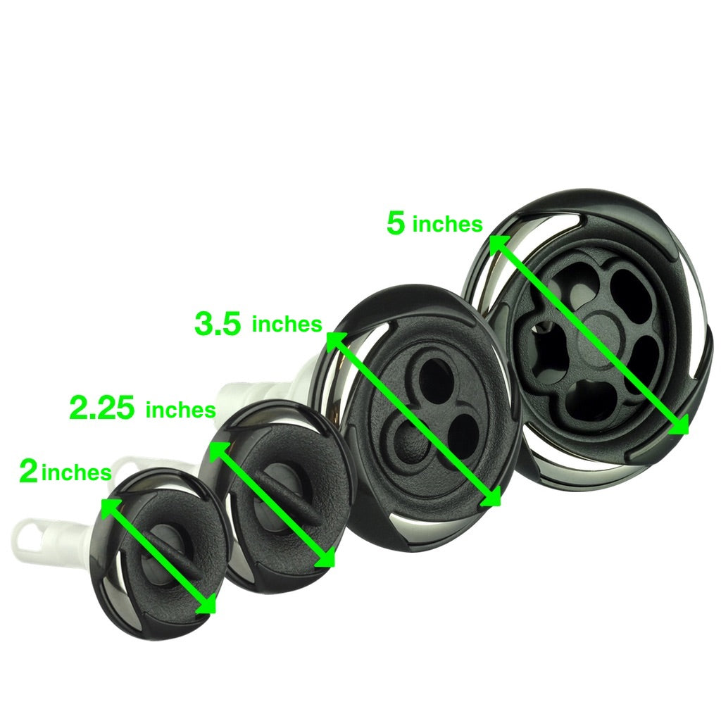 Hurricane Jets - Black/Chrome for Canadian Spa Company Hurricane Series Hot Tubs