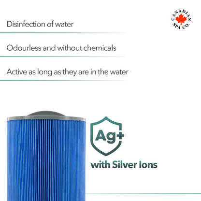 GLACIER FILTER SINGLE - LOW PROFILE - For Montreal and Calgary Spas 184mm diameter x 120mm high