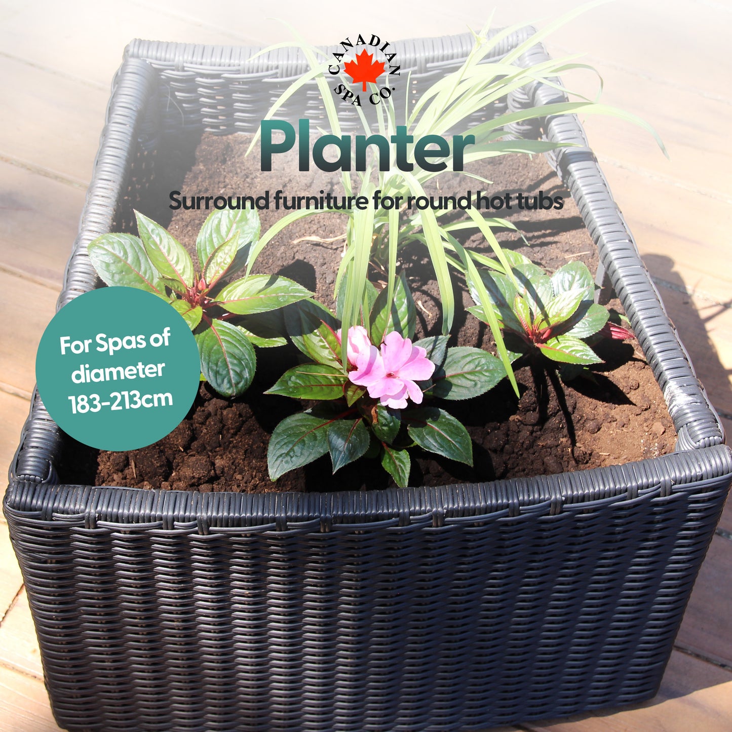 Planter - Round Spa Surround Furniture