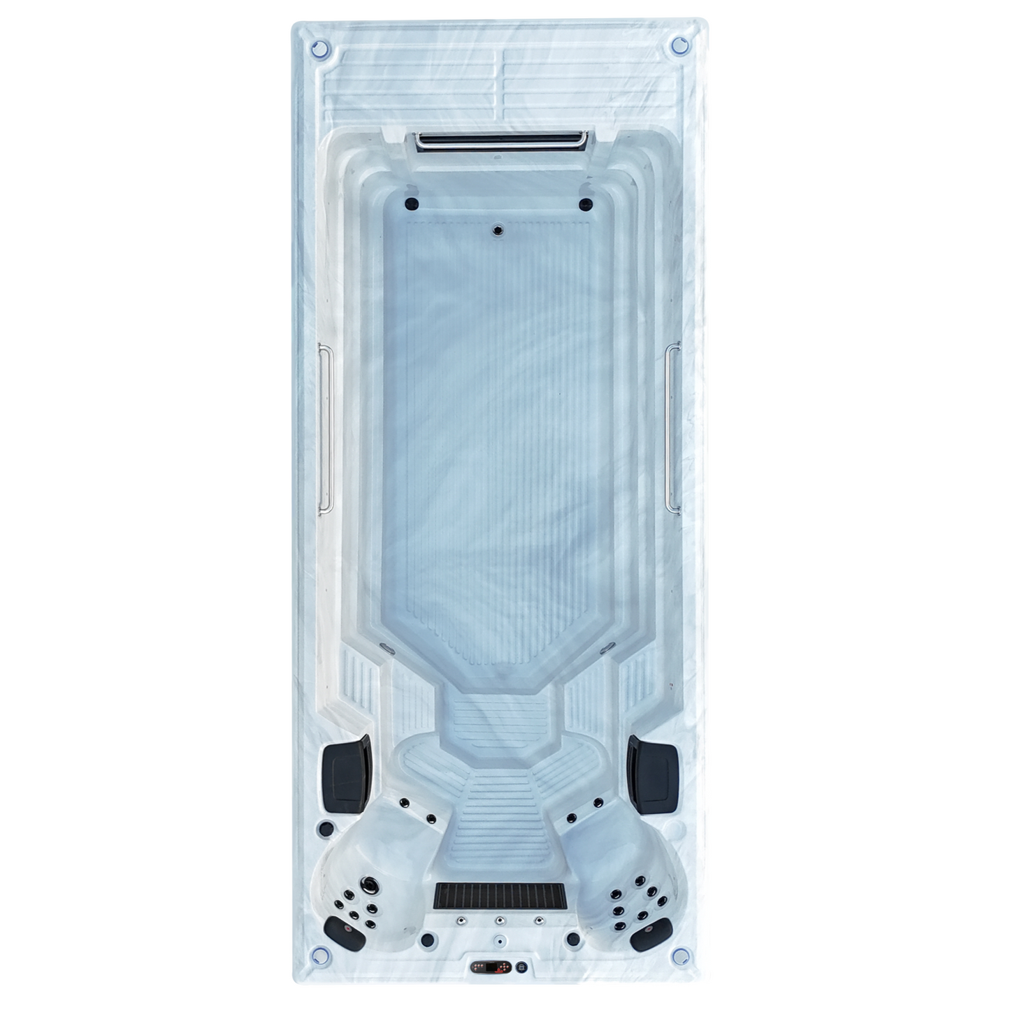 Canadian Spa 19ft St. Lawrence Swim Spa – TurboWave River Flow System with Rolling Cover