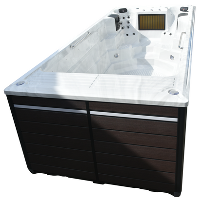 Canadian Spa 19ft St. Lawrence Swim Spa – TurboWave River Flow System with Rolling Cover