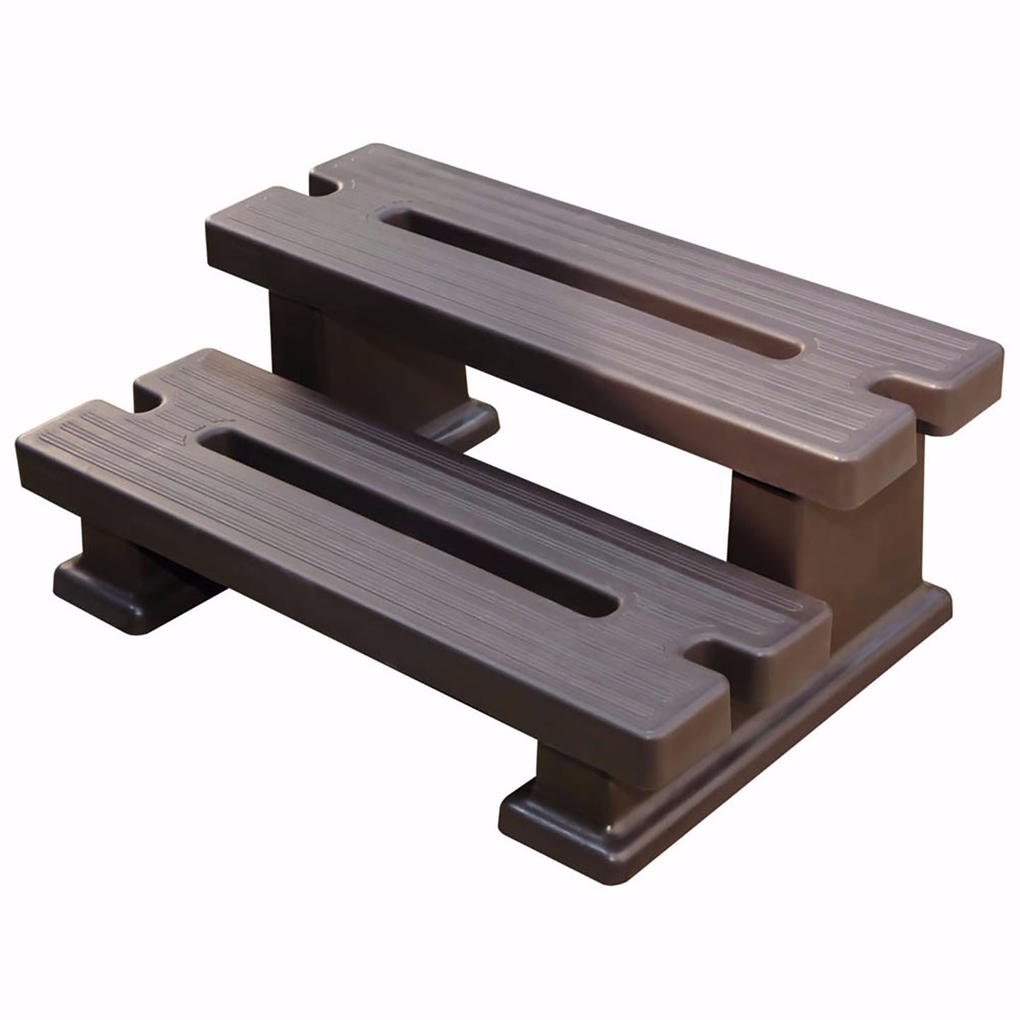 Spa Steps 2-Tier PVC - Mocha / Brown  (L)60, (W)89, (H)35cm