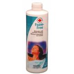 Bottle of Finish Free laundry detergent with a woman's face on the label.