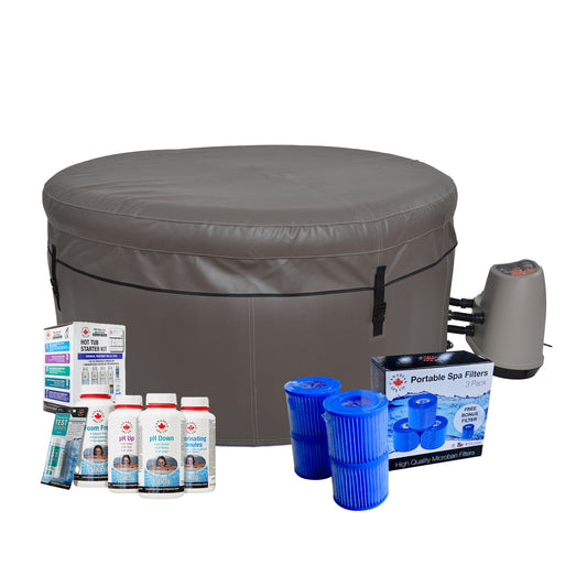 Grand Rapids Inflatable Spa - Bundle with Chemicals and Filter Set
