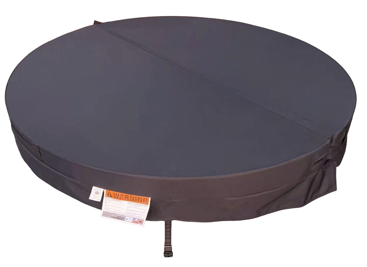 Replacement Cover: Okanagan Oxford Black Material  63 Round 5" x 3" 120 x 80mm