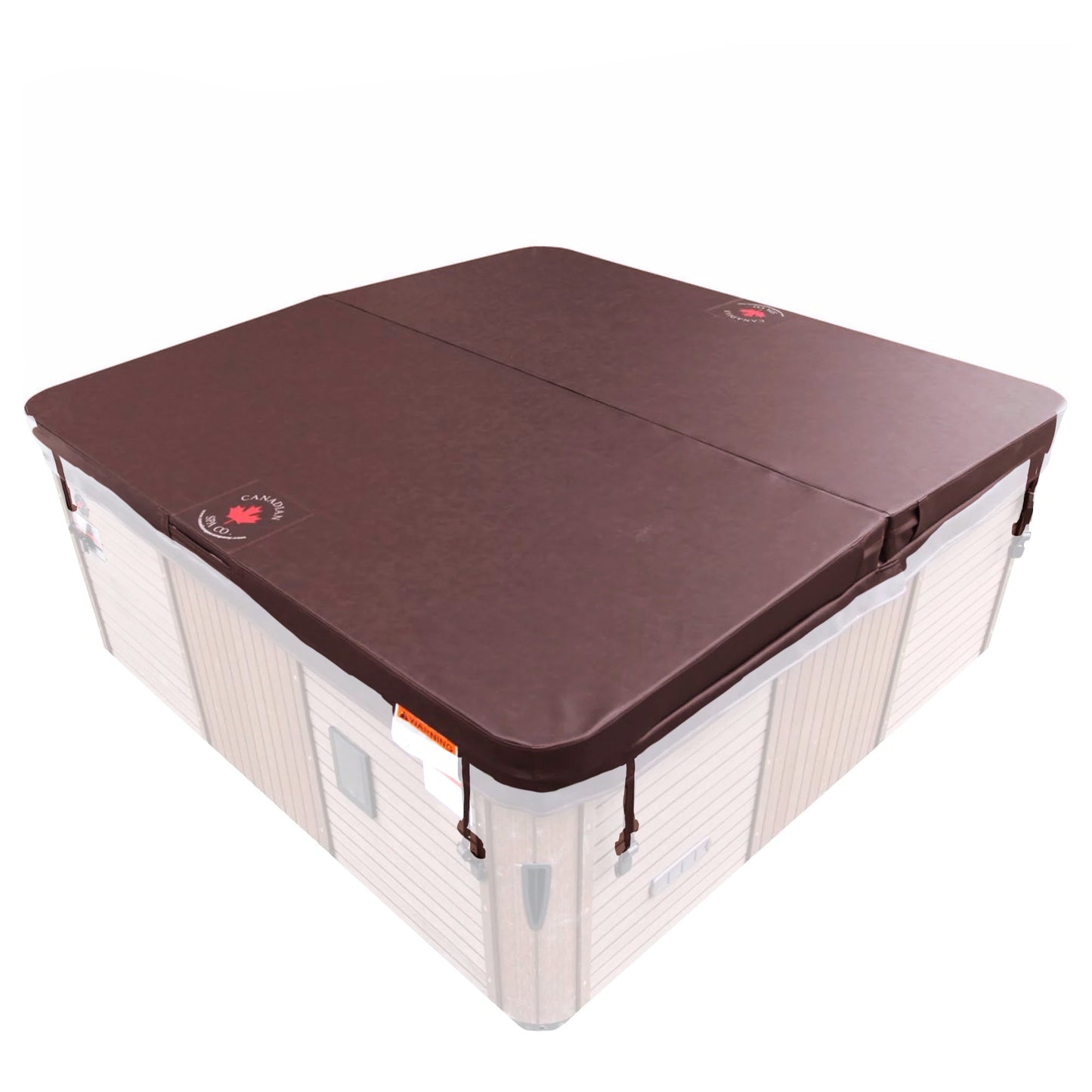 Deluxe Brown Spa Cover 5in/3in